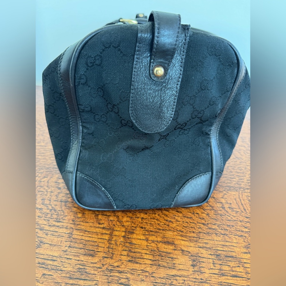 SOLD-Gucci Black GG Logo Weekender Travel Bag with COA - Picture 7 of 16